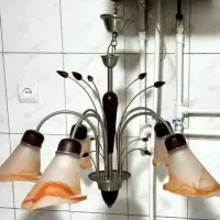 لوستر 5 شاخه حباب ابری بادی