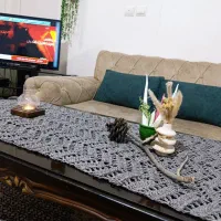 رانر قلاب بافی رافیا|پرده، رانر، رومیزی|تهران, دژکام|دیوار