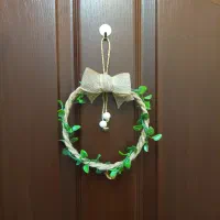 حلقه آویز شمشاد بزرگ / آویز درب|صنایع دستی و سایر لوازم تزئینی|قم, هفت تیر|دیوار