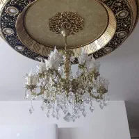 دوعدد دور لامپی۱۲ آلوژنه ویک عدد دور لامپی ساده نو|لامپ و چراغ|الوند, |دیوار