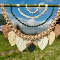 دیوارکوب نیم دایره مکرومه|صنایع دستی و سایر لوازم تزئینی|رشت, فلسطین|دیوار