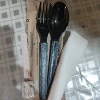 غاشوق چنگال بسته بندی بادستمال وخلال دندان