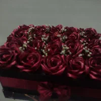 دسته گل روبانی و باکس ربانی کادویی هدیه تولد|گل مصنوعی|قم, نوبهار|دیوار