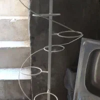 سه عدد استند فلزی گلدان