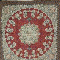 ست کامل ترمه سرمه دوزی پرکار|پرده، رانر، رومیزی|تهران, جردن|دیوار