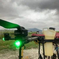 سمپاشی هوایی با پیشرفته ترین پهپاد کشور