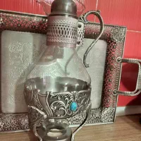 سینی پذیرایی به همراه قوری وارمر دار|ظروف سرو و پذیرایی|گنبد کاووس, |دیوار