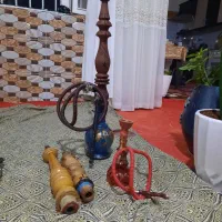 سه عدد پایه قلیان چوبی