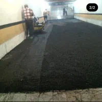 نصب ایزوگام قیرگونی و آسفالت محوطه