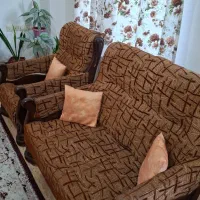 یک دست مبل شش نفره همراه میزعسلی|مبلمان خانگی و میز عسلی|کتالم و سادات شهر, |دیوار