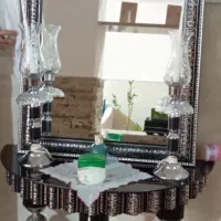 میز آینه شمعدان و ویترین
