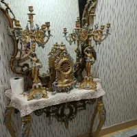 اینه کنسول و شمعدان اناری