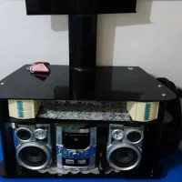 میز تلویزیون شیشه ای اصل