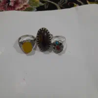 سه عدد انگشتر  سلیمانی  و شرف الشمس و چندجواهر|جواهرات|میناب, |دیوار