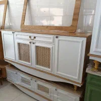 ست میز تلوزیون و آینه و کنسول و جاکفشی حصیری 2025|میز تلویزیون|مرودشت, فاز دوم شهرک فرهنگیان|دیوار