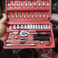 آچار جعبه بکس ۴۶ پارچه درایو ۱/۴ آلنی ، ابزار دریل