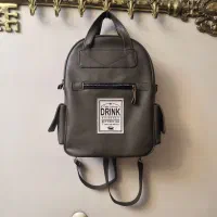 کوله پشتی کاملا نو، رنگ سبز لجنی، چرم مصنوعی