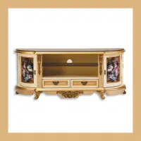 میز تلویزیون فلورین طلایی ضد خش