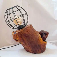 آباژور لوکس چوبی رومیزی|چراغ خواب و آباژور|کرمان, |دیوار