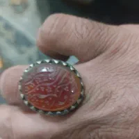 انگشتر عقیق خطی ذکر یا فاطمه زهرا