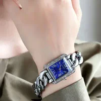 ساعت کارتیر مربع زنانه رنگ بندی متنوع ژاپن
