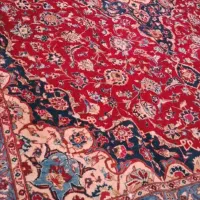 فرش دستباف گل ابریشمی