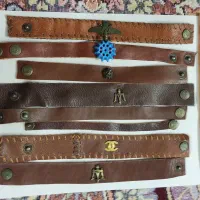 دستبند چرم طبیعی .|زیورآلات و اکسسوری|اصفهان, رکن الدوله غربی|دیوار