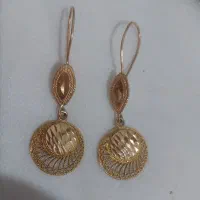 گوشواره طلا آویز چشم گیر فقط ۵ درصد بالای تابلو