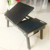 میز حرفه ای لپتاپ خارجی تاشو با هاب USB و چراغ