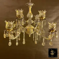 لوستر دو گل آنتیک تولیدی پاسارگاد|لوستر و چراغ آویز|مشهد, چهارچشمه|دیوار