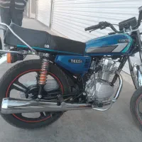 موتور تکتاز سفارشی رینگ اسپرت دیسک جلو ۱۲۵ آبی|موتورسیکلت|تربت جام, شهید غلام زاده|دیوار