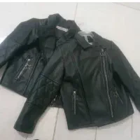 دو عدد کاپشن چرم نو