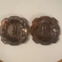 گلدان دیوارکوب برنز برنج آنتیک قدیمی|کلکسیون اشیاء عتیقه|تهران, قبا|دیوار