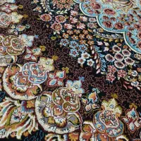 قالی ارکیده سرمه ایی درحد نو|فرش|تویسرکان, |دیوار