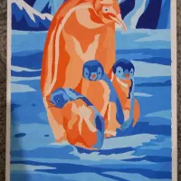 کار با گواش رنگ های مکمل ده گرافیک