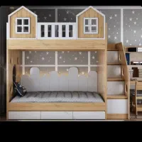 دوطبقه مدل کلبه ای،تختخواب،تخت دوطبقه