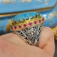 انگشتر فوق کلکسیونی نیشابور تمام مغز|جواهرات|مشهد, امام رضا (ع)|دیوار