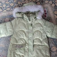 کاپشن سبز و دورس سفید