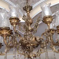 لوستر برنج|لوستر و چراغ آویز|کاشان, شهرک فرهنگیان|دیوار