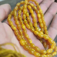 تسبیح کهربا آلمان کهنه و مهره در شش پر