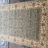 فرش نخ حریر۶متری۹۰۰شانه تراکم ۲۵۵۰بافت امارات عربی