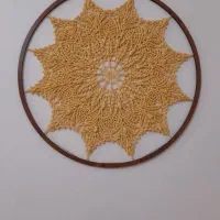 ماندالا بافتنی دیواری|صنایع دستی و سایر لوازم تزئینی|رشت, باهنر|دیوار