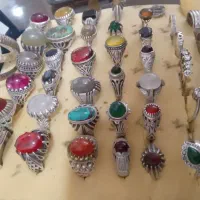 انگشتر و سنگ نقره