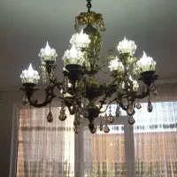 لوستر برنزی 10شعله