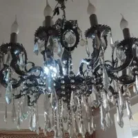 لوستر قدیمی برنز با آب نقره خارجی