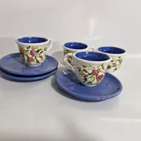 فنجان لاته و چای دست ساز سرامیکی نو|ظروف سرو و پذیرایی|آمل, |دیوار