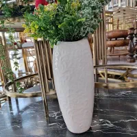 گلدان سرامیکی طرح برجسته دکوراتیو