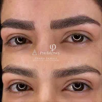 فیبروز هاشور خطچشم و شیدینگ لب