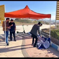 چادر الاچیق2در2 سایبان‌رنگ کوره ای