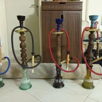 قلیان تنه چوب گردو، منبت 50 سانتی|کلکسیون و سرگرمی|تهران, شارق|دیوار